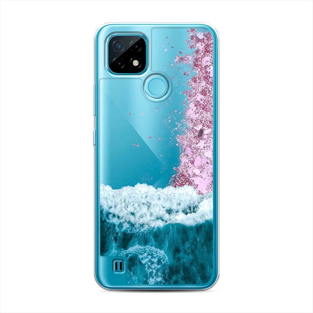 

Жидкий чехол с блестками "Морская пучина" на Realme C21, 254994-1