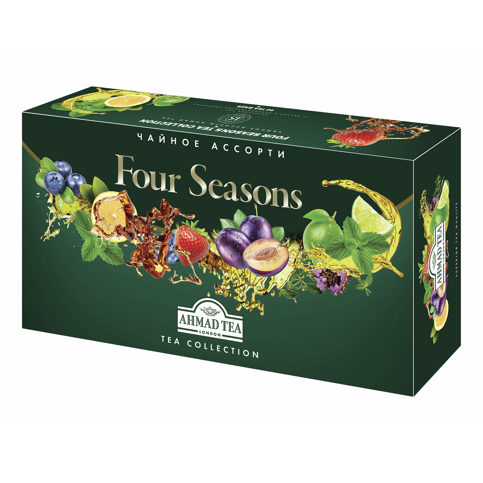 фото Набор чая ahmad tea four seasons 15 вкусов 90 пакетиков