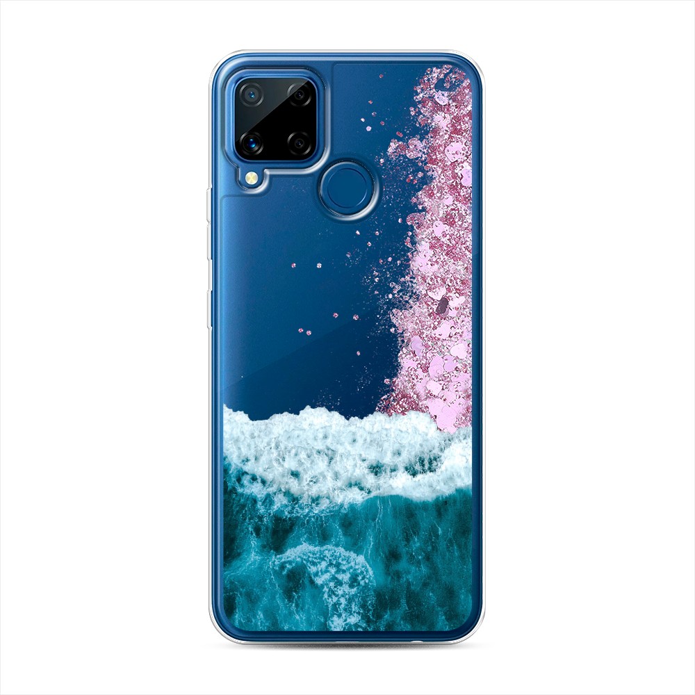 

Жидкий чехол с блестками "Морская пучина" на Realme C15, 255094-1