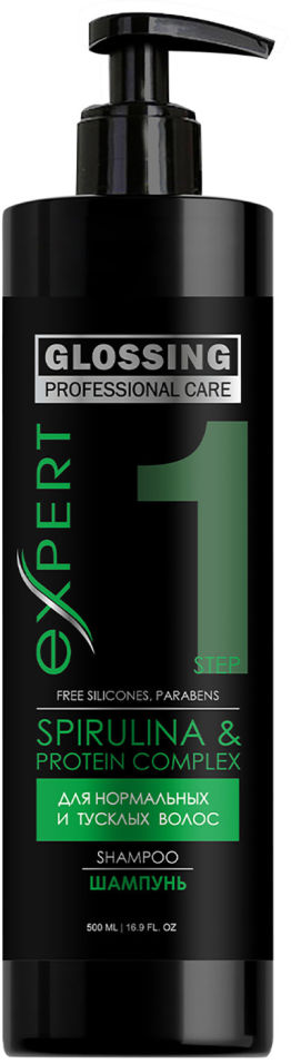 фото Шампунь для волос professional care expert spirulina and protein complex 500мл аромат