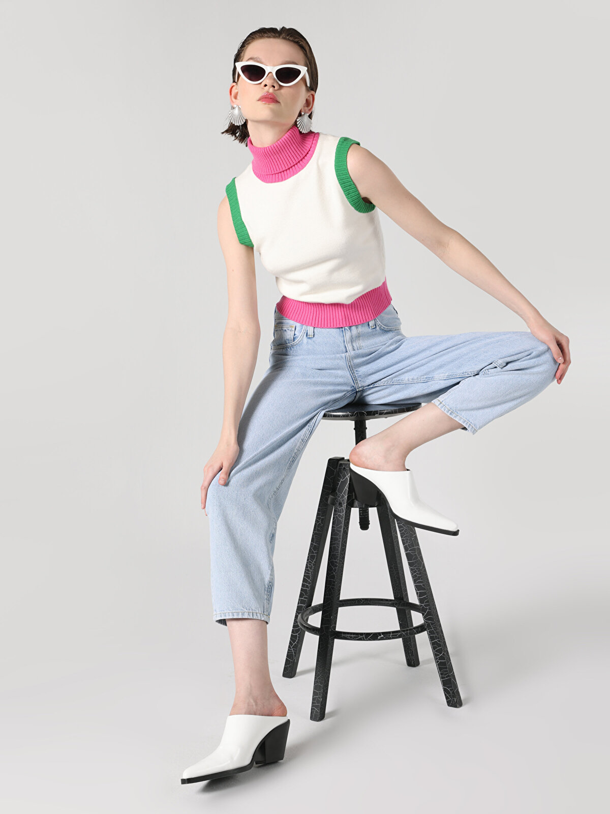 

Джинсы женские COLIN'S CL1064357_Q1.V1 голубые 24/30, Голубой, CL1064357_Q1.V1