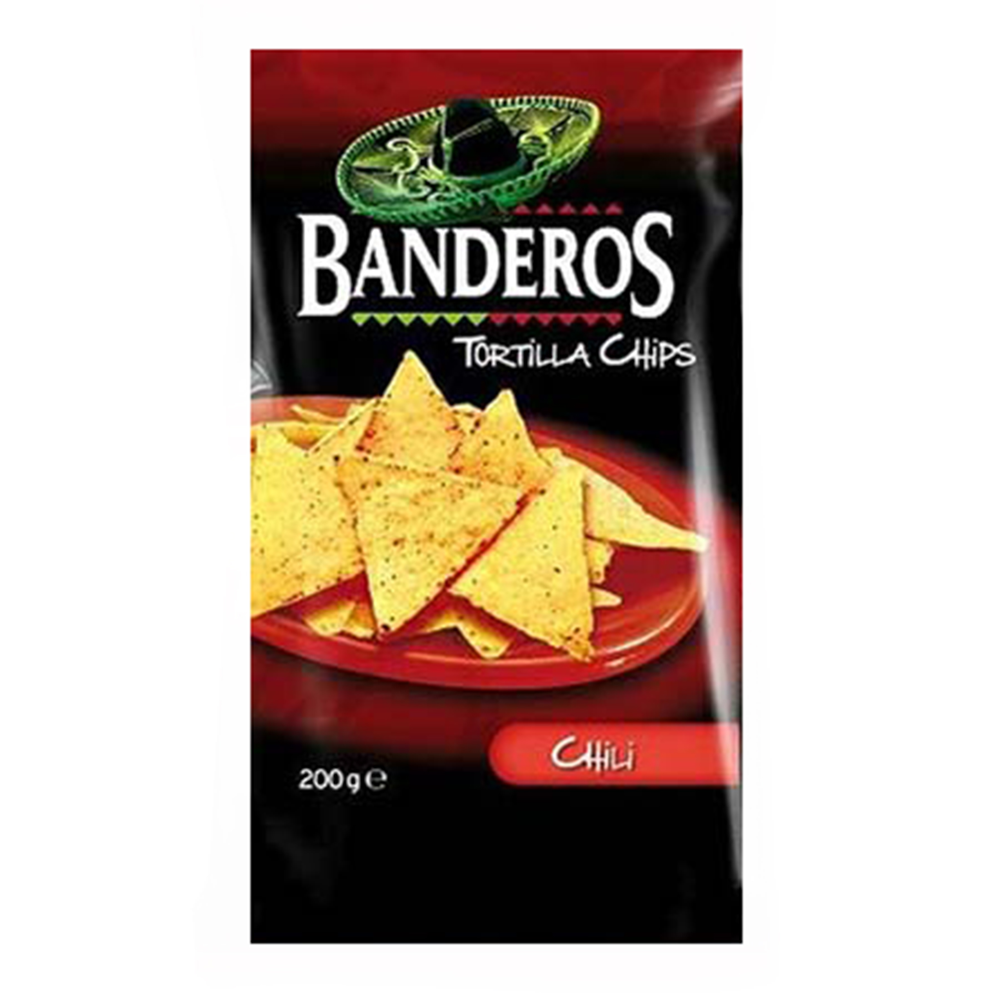 фото Чипсы banderos tortilla chips кукурузные с перцем чили 200 г