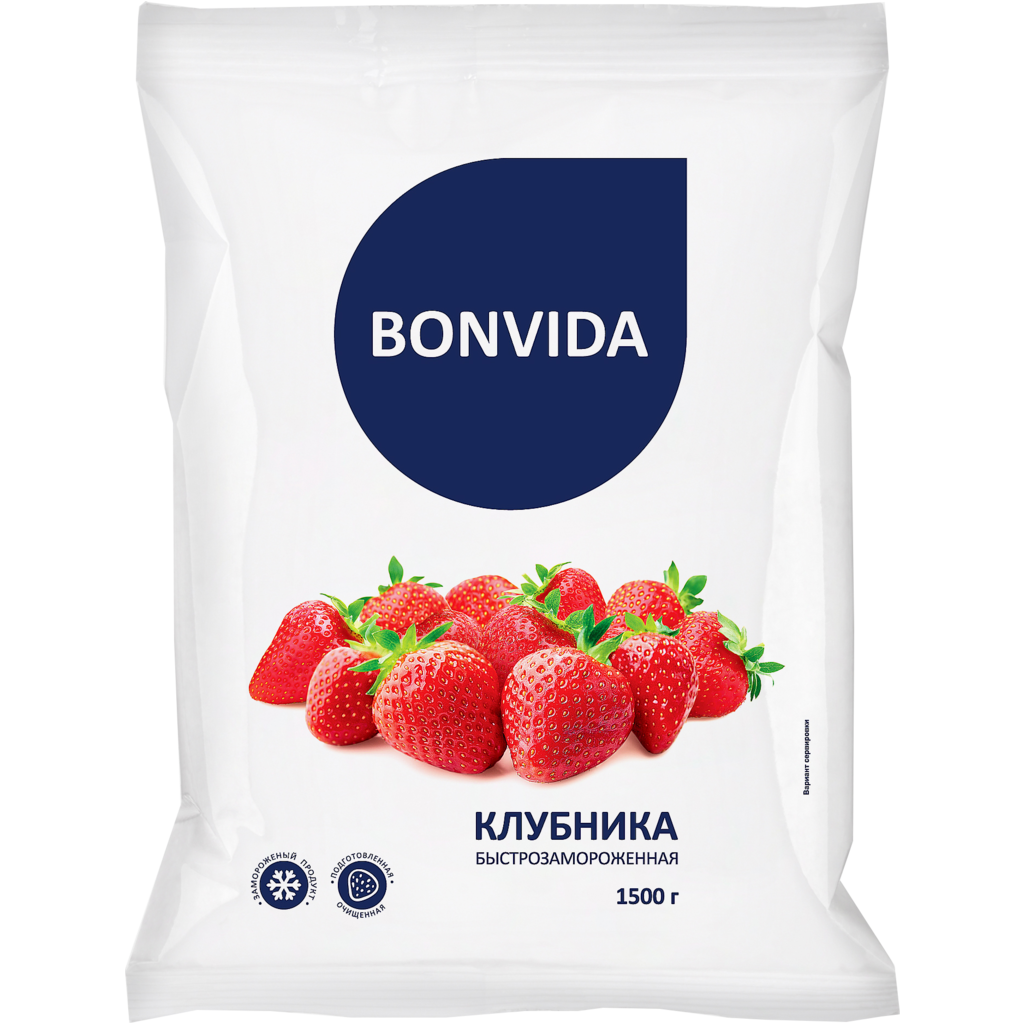 фото Клубника bonvida замороженная 1,5 кг