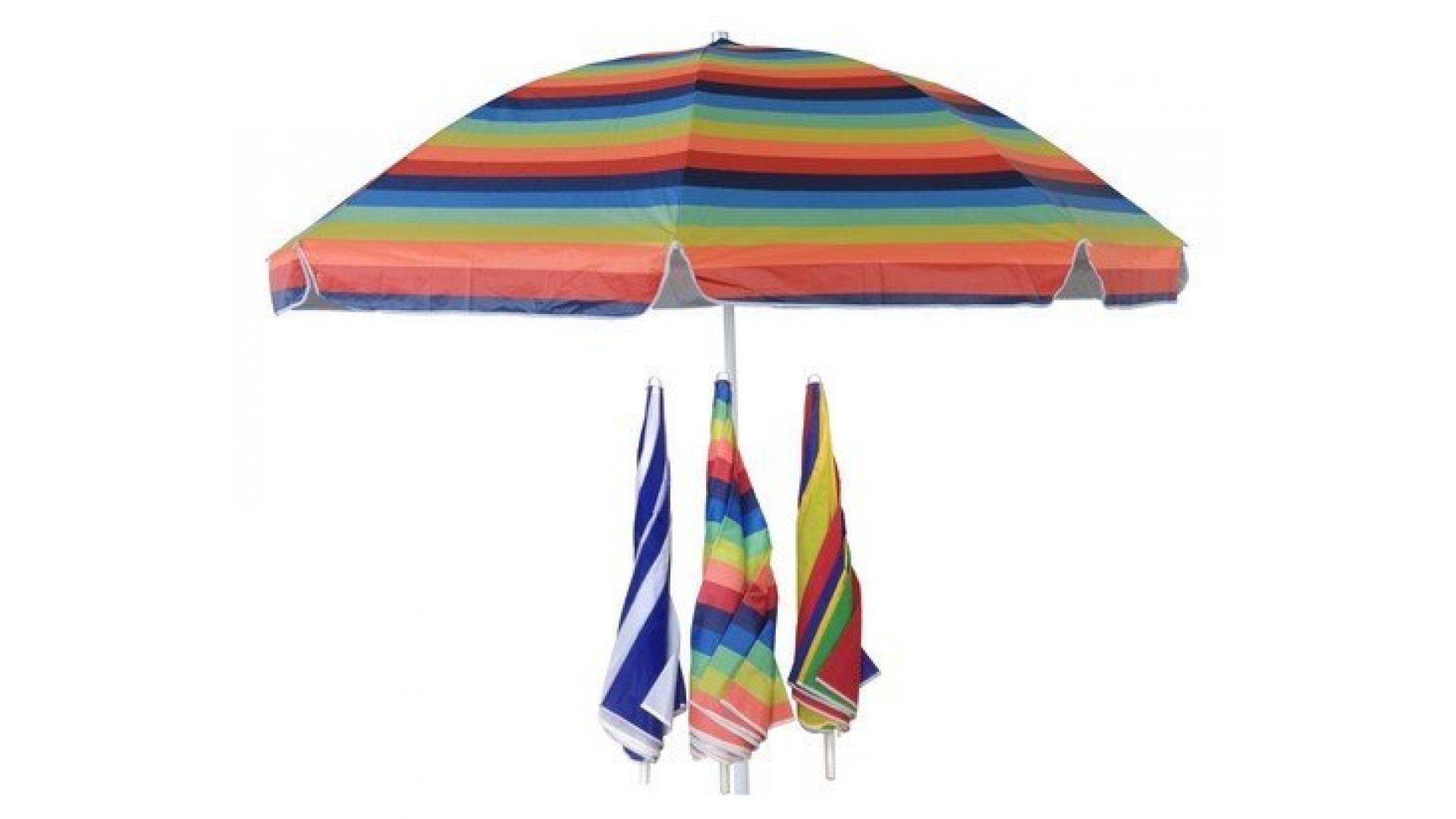 Зонт 2,0м разноцветный (уп.12шт.) 2 части арт.WRU051 