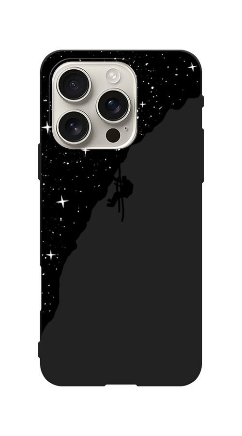 

Чехол Awog на Apple iPhone 16 Pro "Скалолаз в космосе", Черный;белый;бежевый, 16252-1