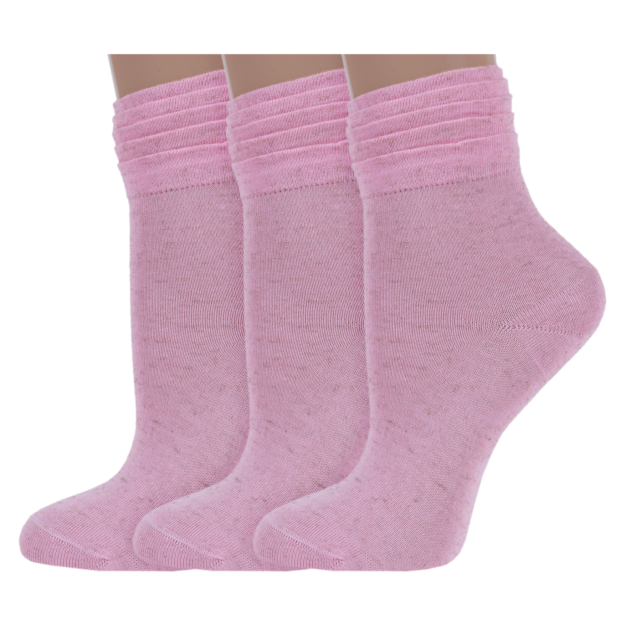 Комплект носков женских LorenzLine 3-Д52 розовых 25