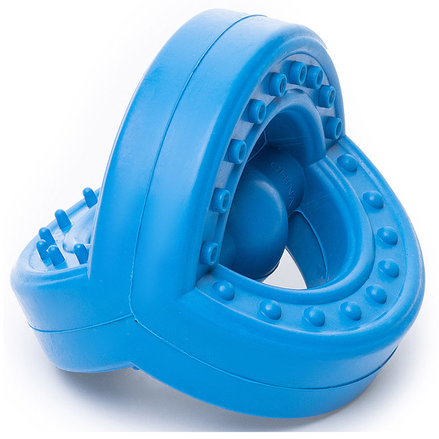 Игрушка для собак резиновая DUVO+ Круглый Tugger, синяя, 7см