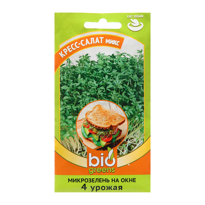 

Семена Микрозелень "Кресс-Салат", 5 г. (4 шт.)