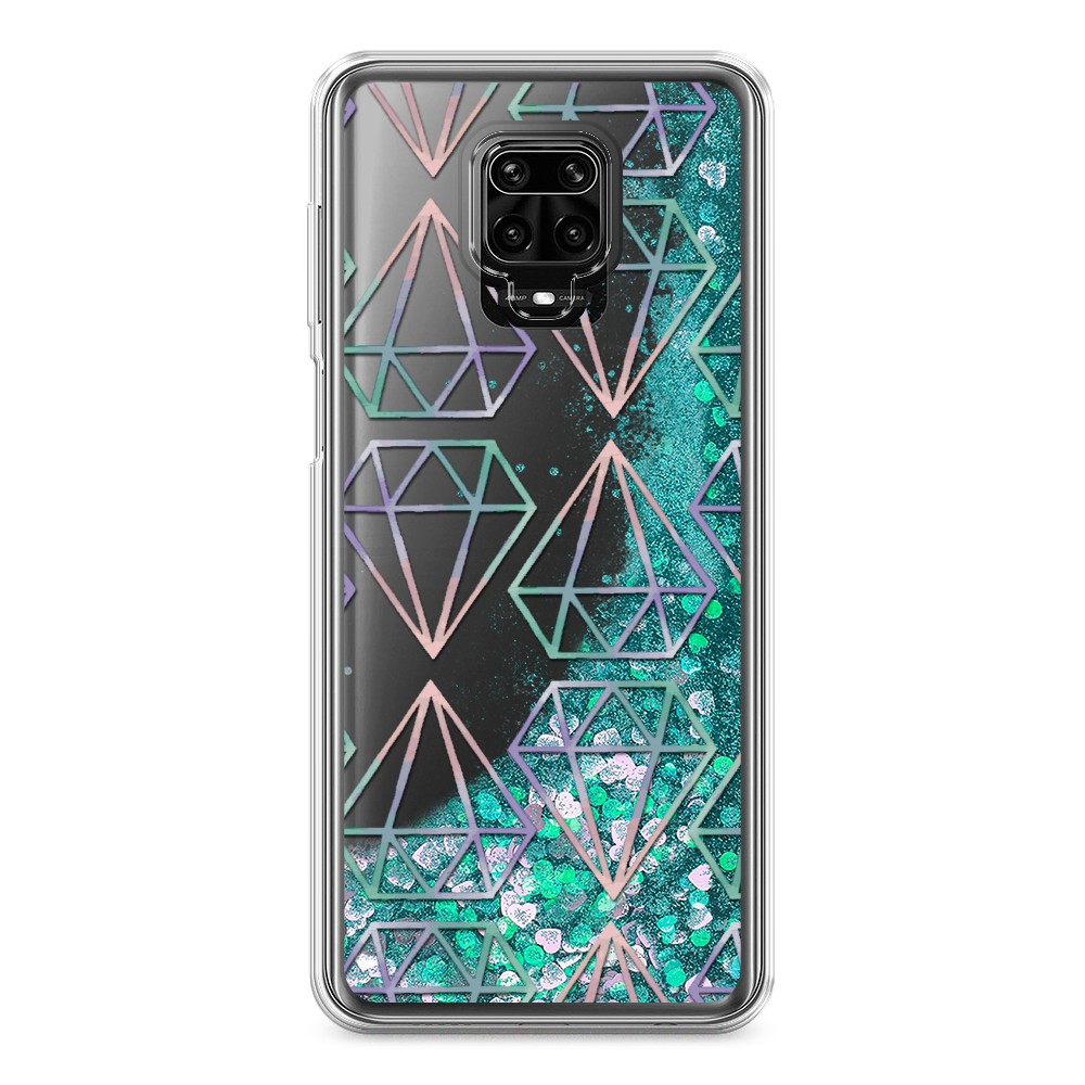

Чехол Awog на Xiaomi Redmi Note 9S/Note 9 Pro "Бриллианты голографика", 37995-1