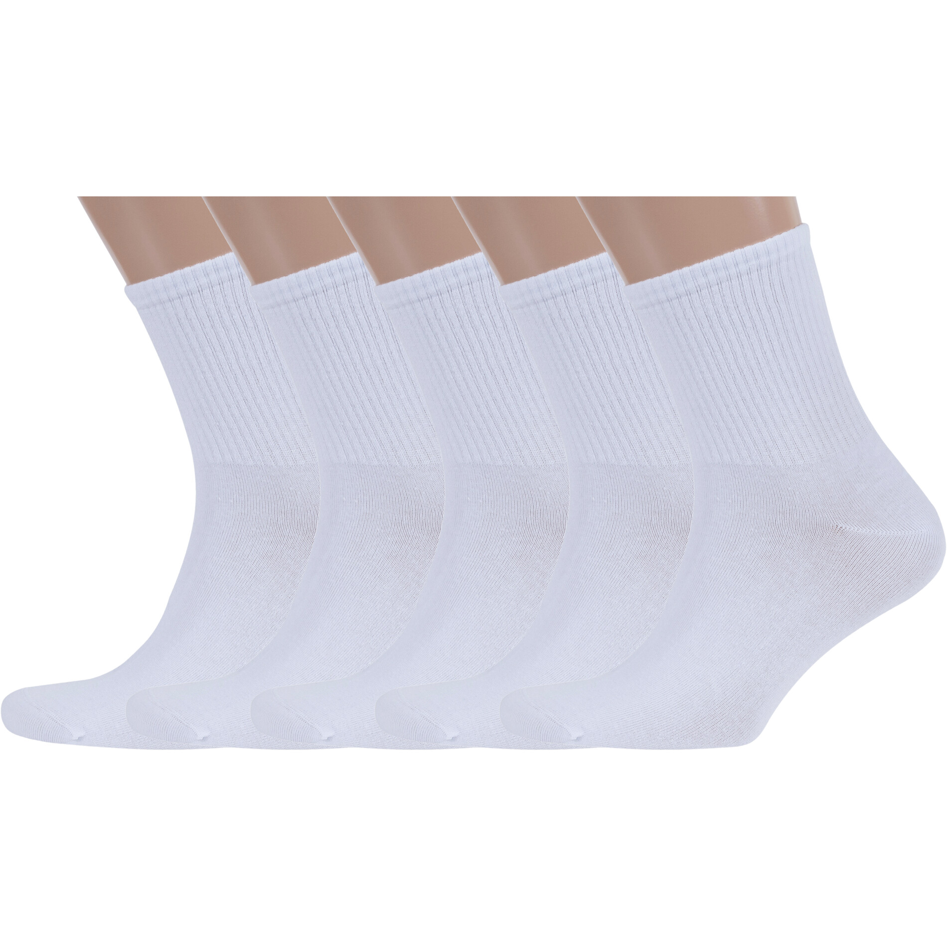 

Комплект носков мужских Rusocks 5-М3-13747 белых 27-29, 5 пар, Белый, 5-М3-13747