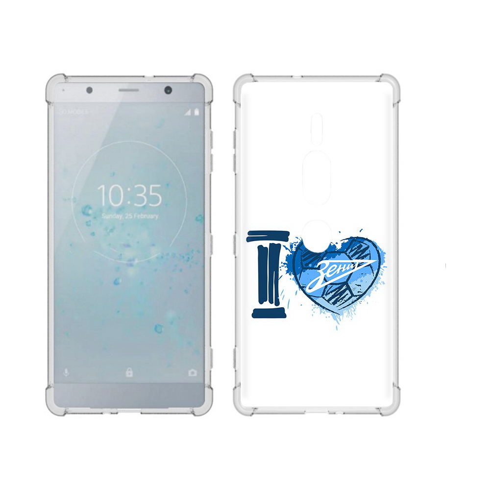 

Чехол MyPads Tocco для Sony Xperia XZ2 Premium ФК я люблю зенит, Прозрачный, Tocco