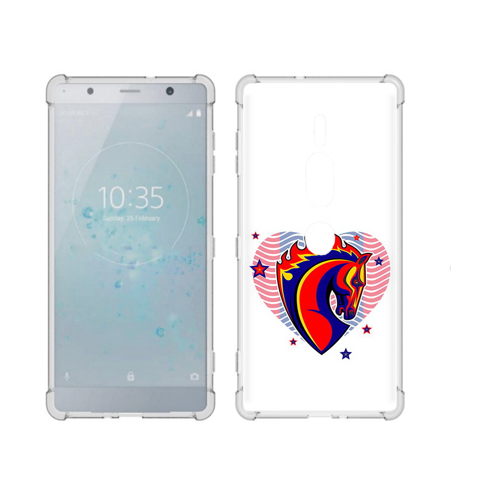 

Чехол MyPads Tocco для Sony Xperia XZ2 Premium ФК ЦСЛ Лошадь, Прозрачный, Tocco