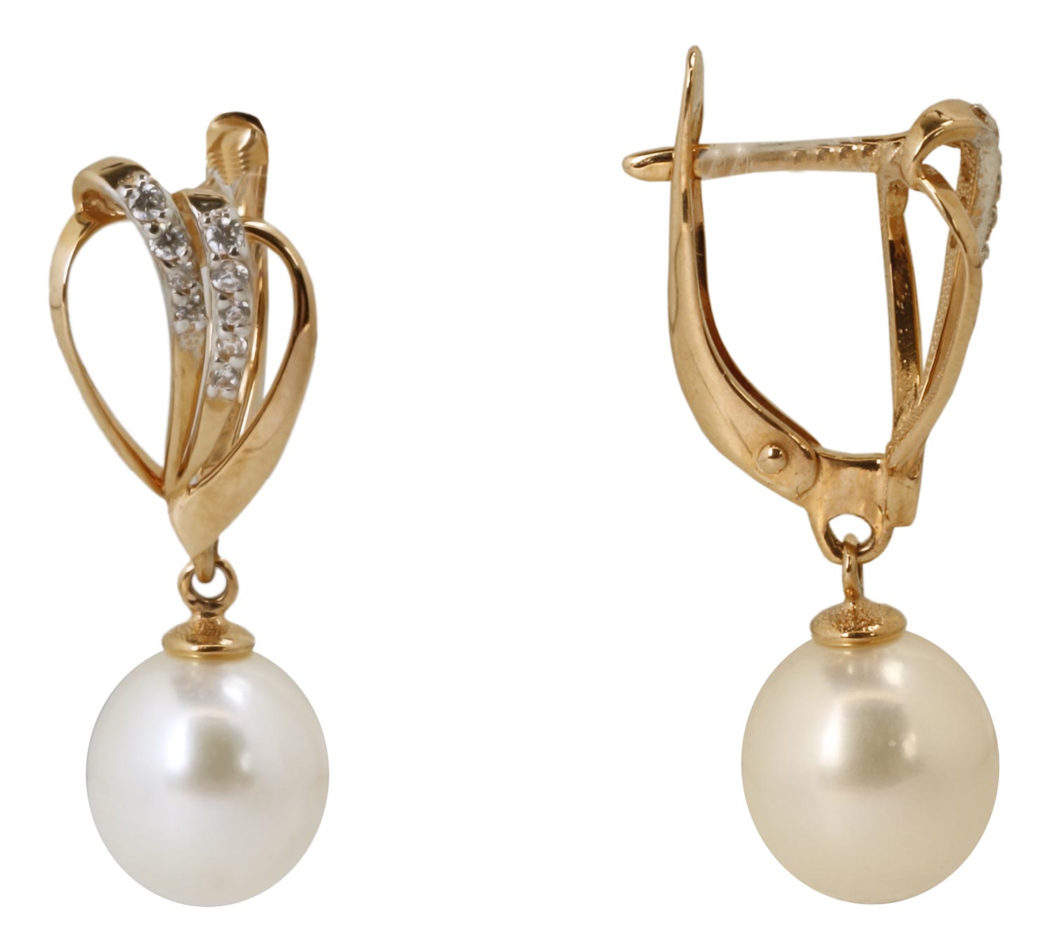 

Серьги из красного золота с жемчугом Примаэксклюзив 290-1-963R, 290-1-963R