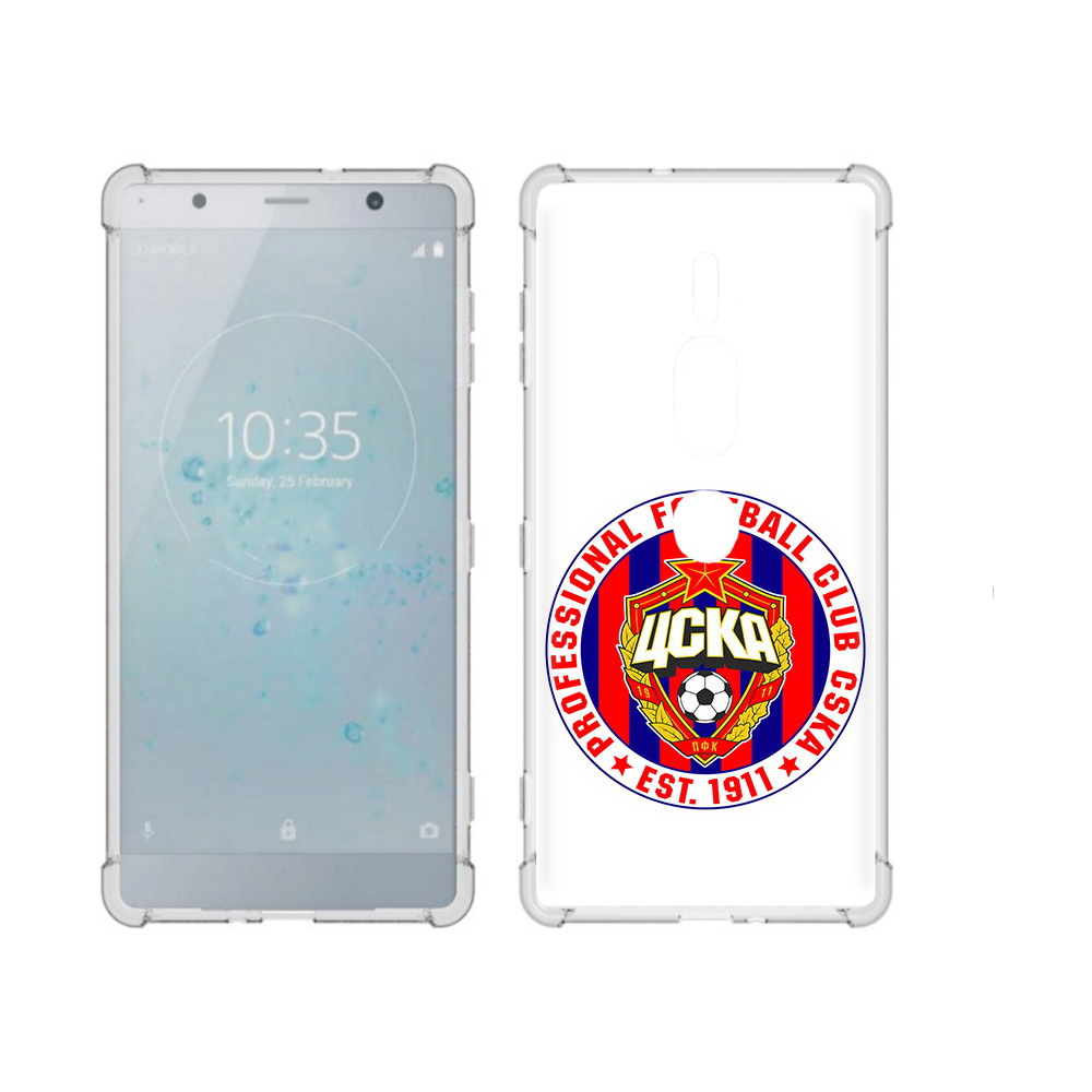 

Чехол MyPads Tocco для Sony Xperia XZ2 Premium ФК ЦСК логотип, Прозрачный, Tocco