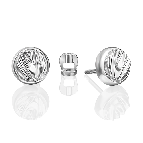 

Серьги пусеты из серебра PLATINA jewelry 02-4962, 02-4962