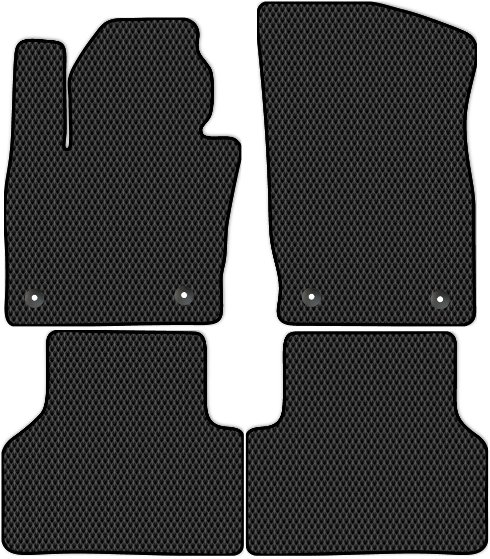 

Коврики ЭВА в салон для Audi Q3 (8U) 2011 - 2019, 4 шт. черный, 1219-S4YL-H
