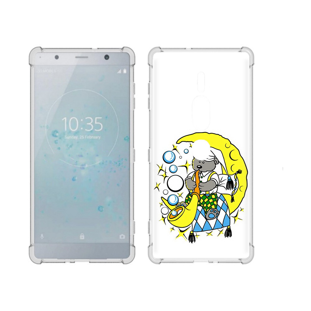 

Чехол MyPads Tocco для Sony Xperia XZ2 Premium Сырная луна, Прозрачный, Tocco