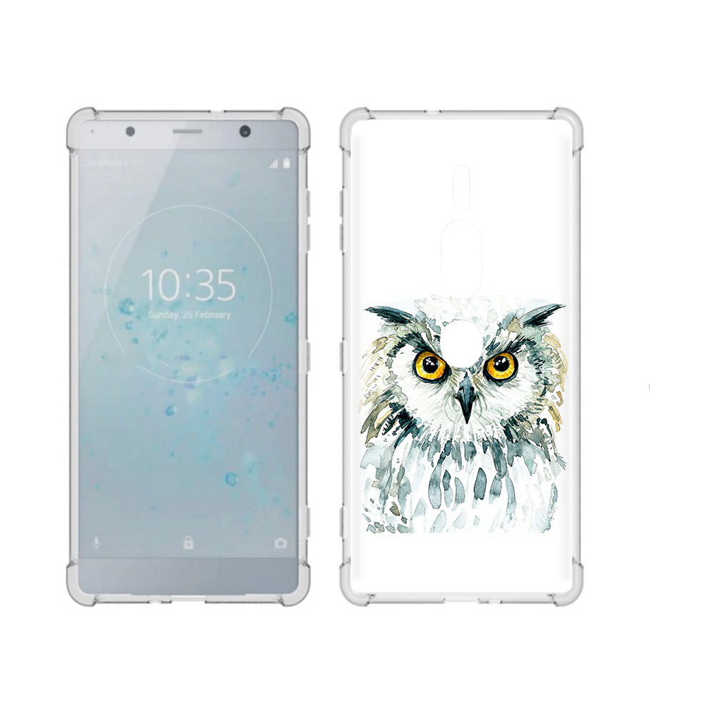

Чехол MyPads Tocco для Sony Xperia XZ2 Premium Серьезная сова, Прозрачный, Tocco