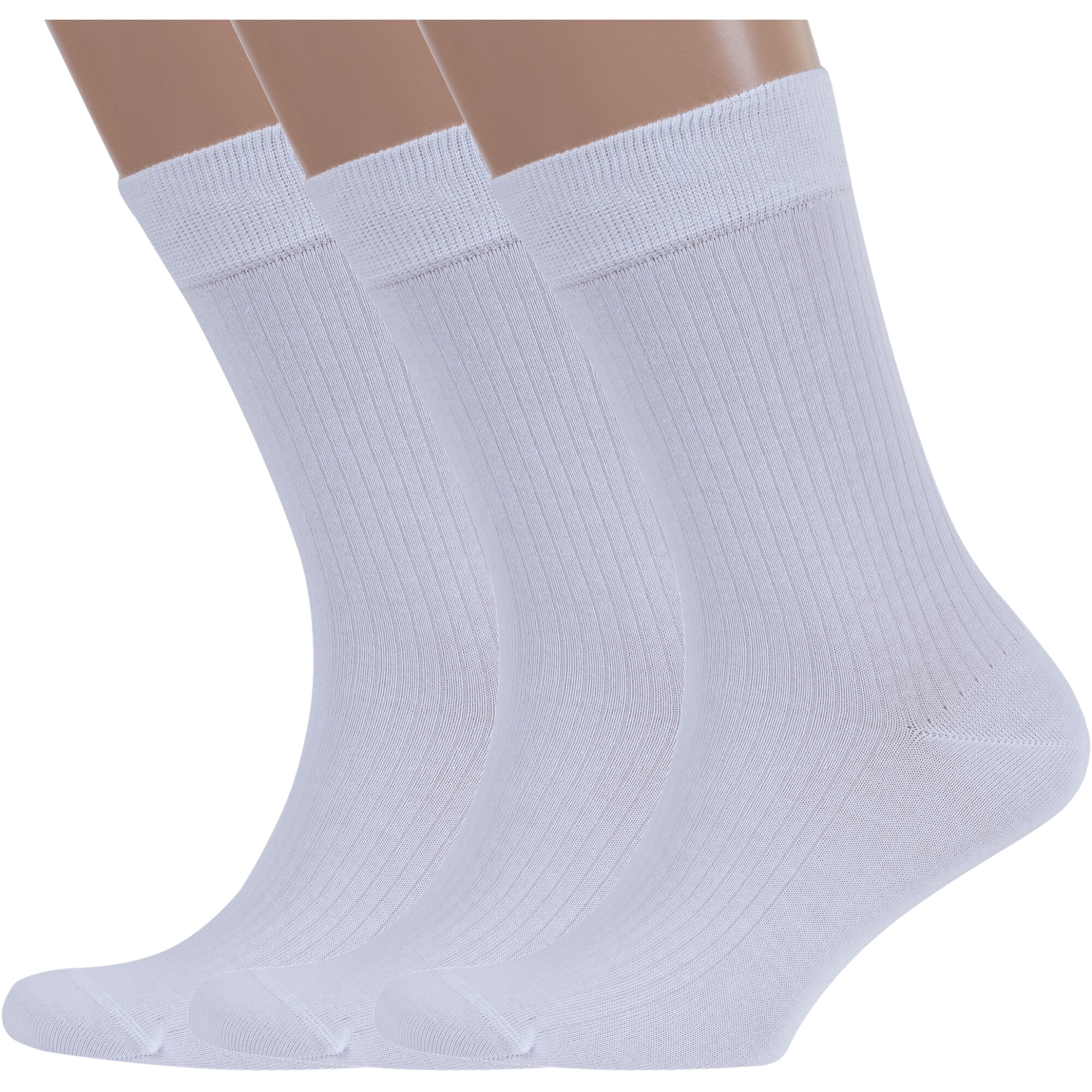 

Комплект носков мужских Rusocks 3-М3-13718 белых 25, Белый, 3-М3-13718