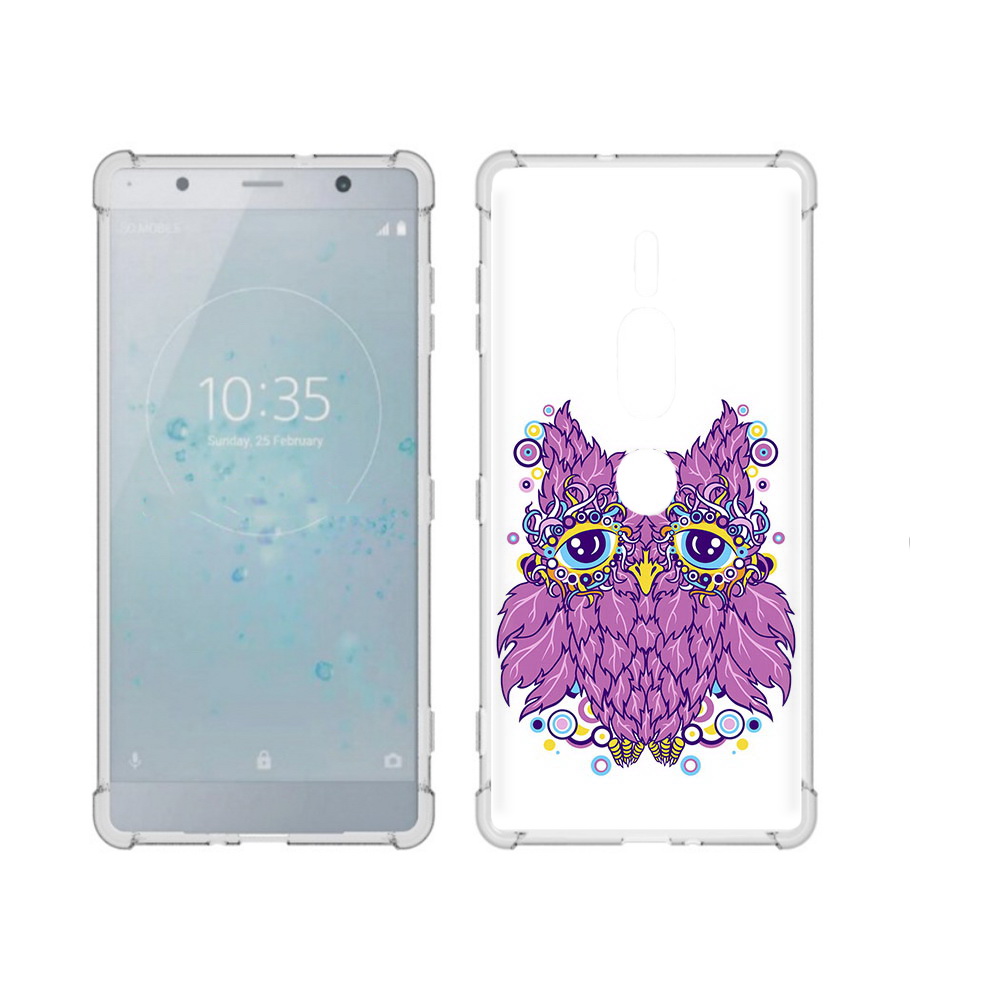 

Чехол MyPads Tocco для Sony Xperia XZ2 Premium Розовая сова, Прозрачный, Tocco