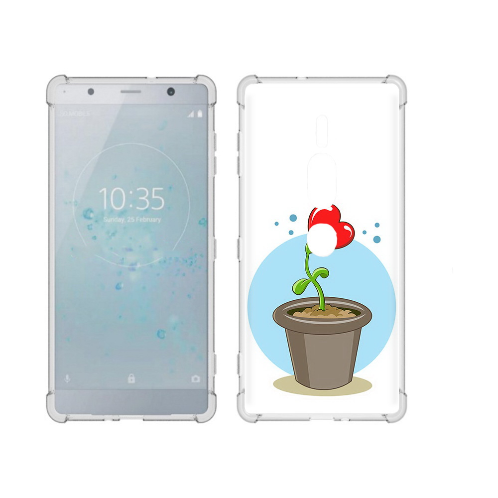 

Чехол MyPads Tocco для Sony Xperia XZ2 Premium Растение любви 14 февраля, Прозрачный, Tocco