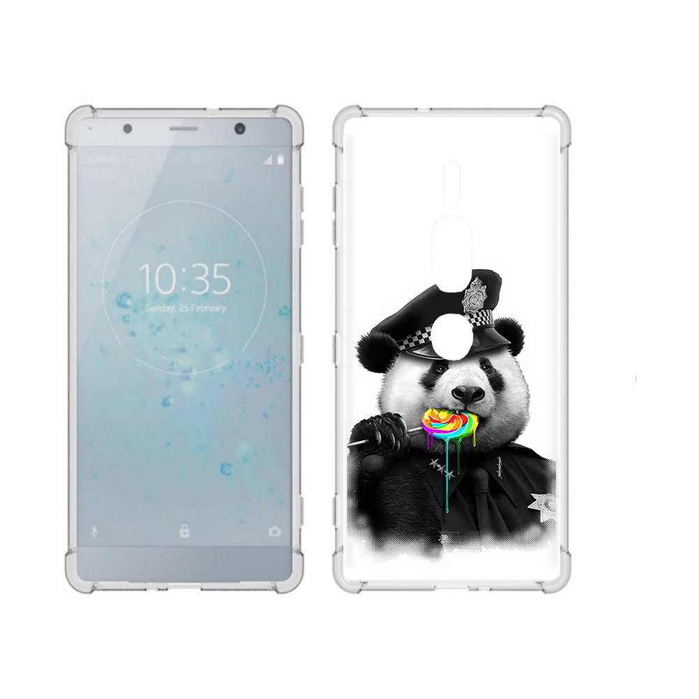 

Чехол MyPads Tocco для Sony Xperia XZ2 Premium Панда полиция, Прозрачный, Tocco
