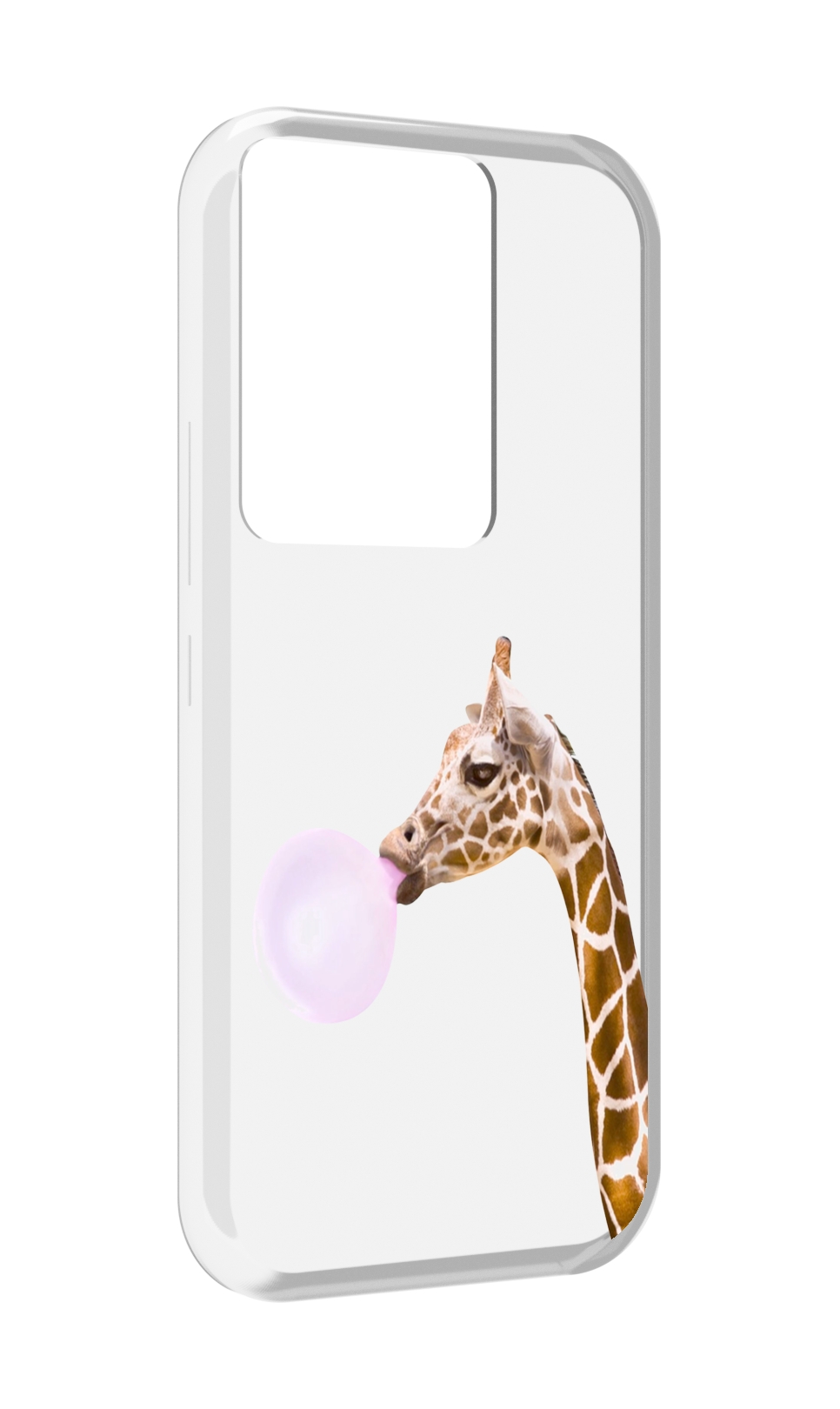 

Чехол MyPads жираф-с-жвачкой для Itel Vision 3 Plus / Itel P38 Pro, Прозрачный, Tocco