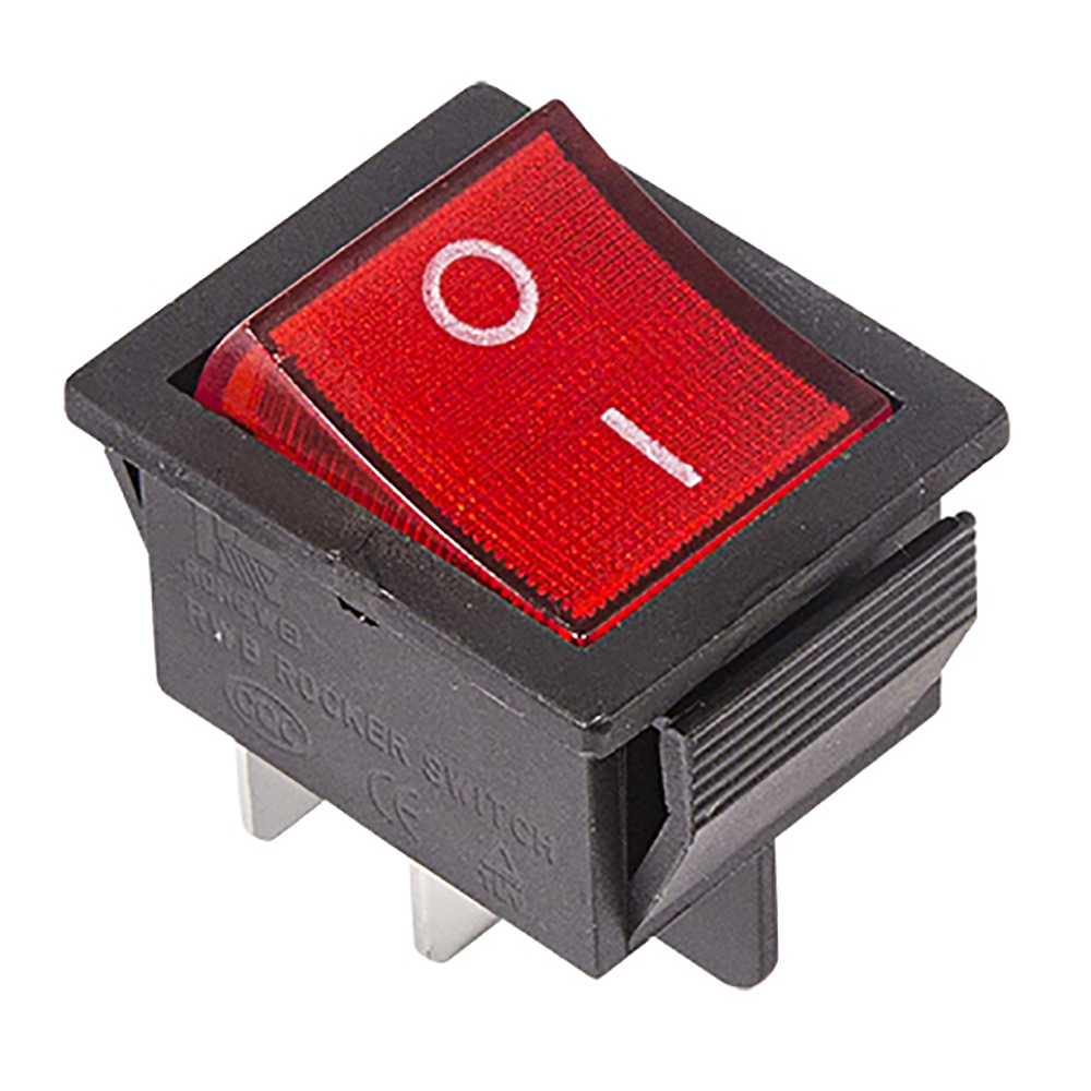 Выключатель мини красный с подсветкой REXANT насадка для плоской швабры доляна 43×13 см 80 гр микрофибра букли красный