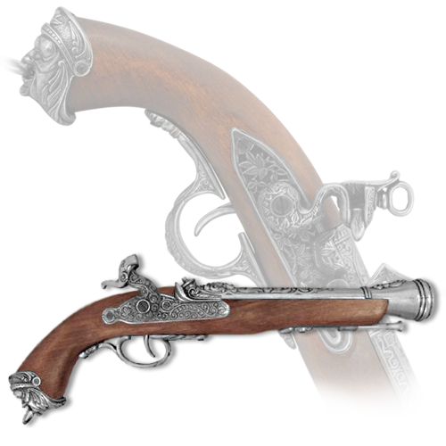 

Пистоль итальянский 18 века (сувенирный) KSVA-DE-1104-G, Коричневый