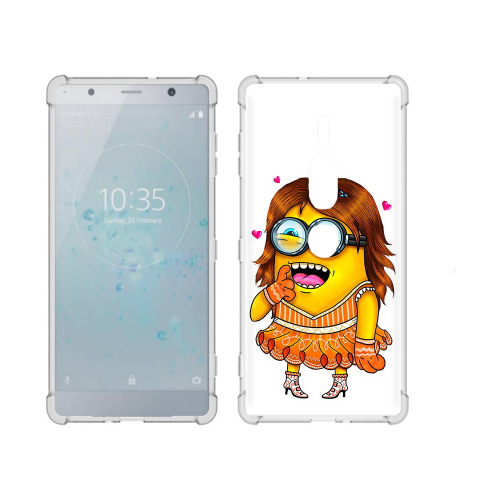

Чехол MyPads Tocco для Sony Xperia XZ2 Premium Миньон девочка, Прозрачный, Tocco