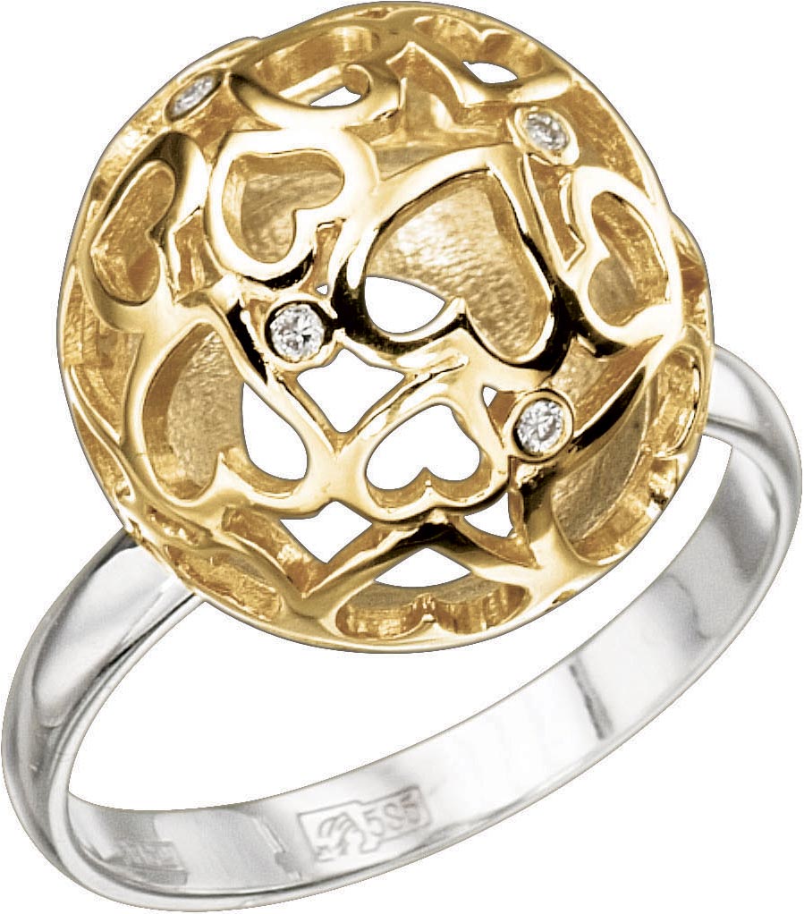 Кольцо из золота с бриллиантом р. 17 Альдзена K-41001