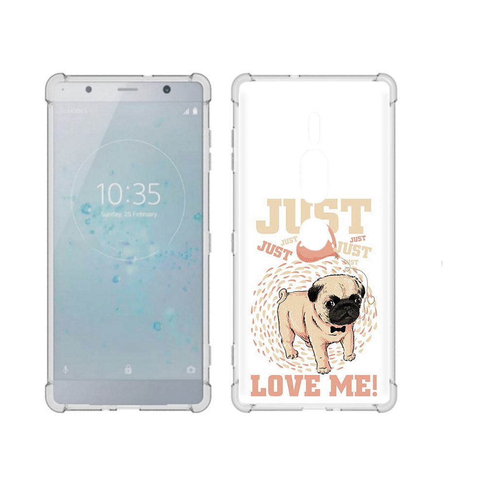 

Чехол MyPads Tocco для Sony Xperia XZ2 Premium Люби меня, Прозрачный, Tocco