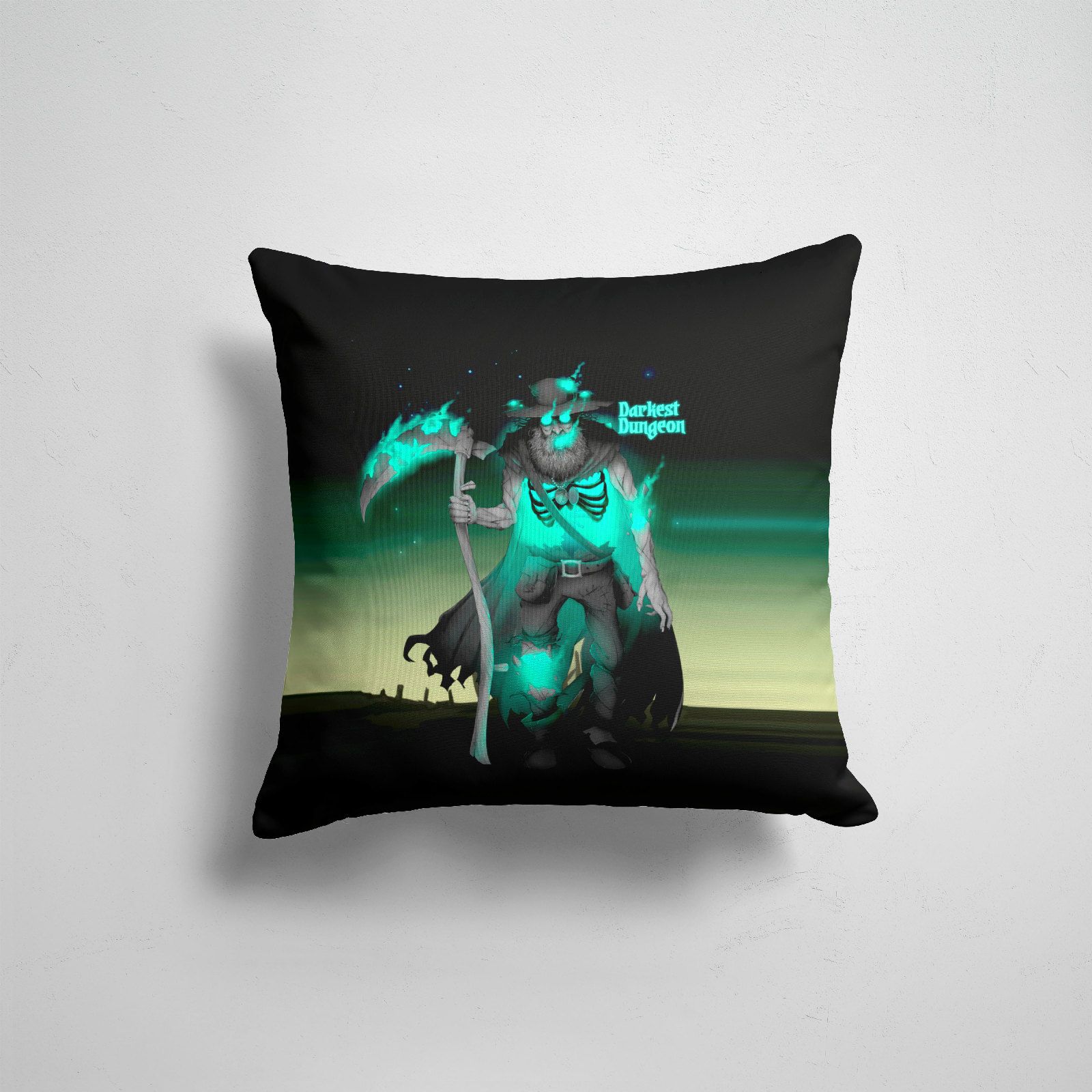 

Подушка декоративная 45х45см Геймерам Darkest Dungeon Darkest Dungeon Grim Reaper, Разноцветный