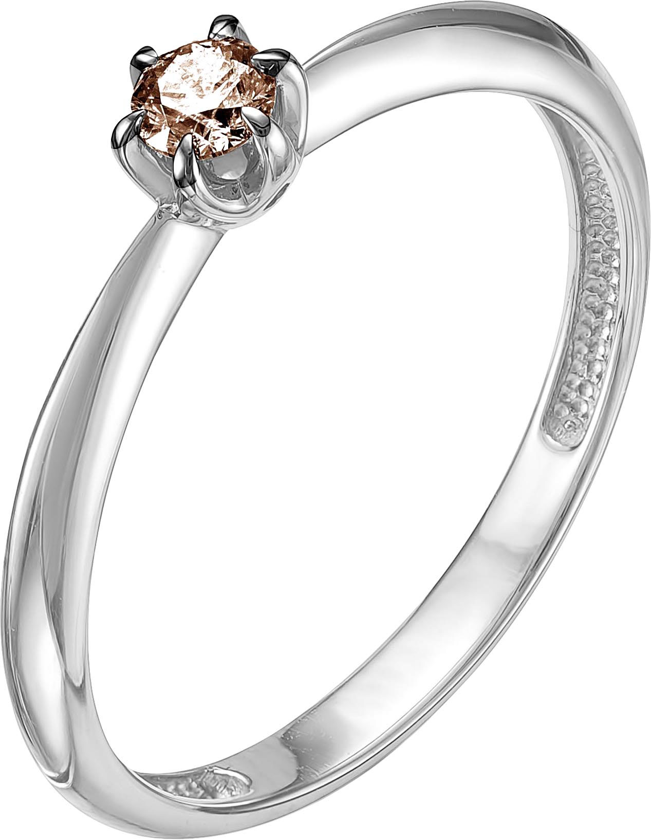 Кольцо из белого золота с бриллиантом р. 17 Vesna jewelry 1041-256-09-00