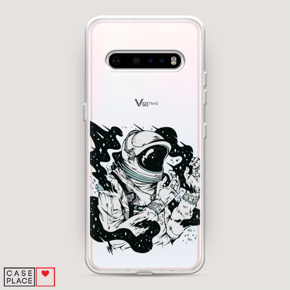 

Чехол Awog на LG V60 ThinQ 5G "Космонавт арт", Черный;белый;прозрачный, 84250-7
