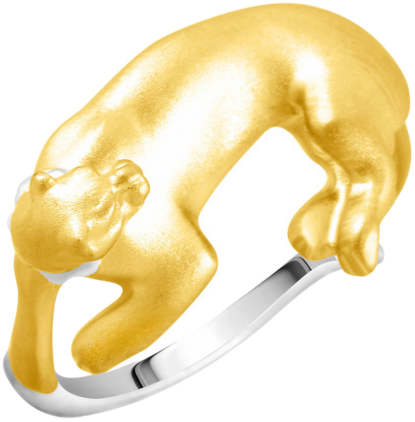 Кольцо из золота с бриллиантом р. 17,5 Альдзена K-24032