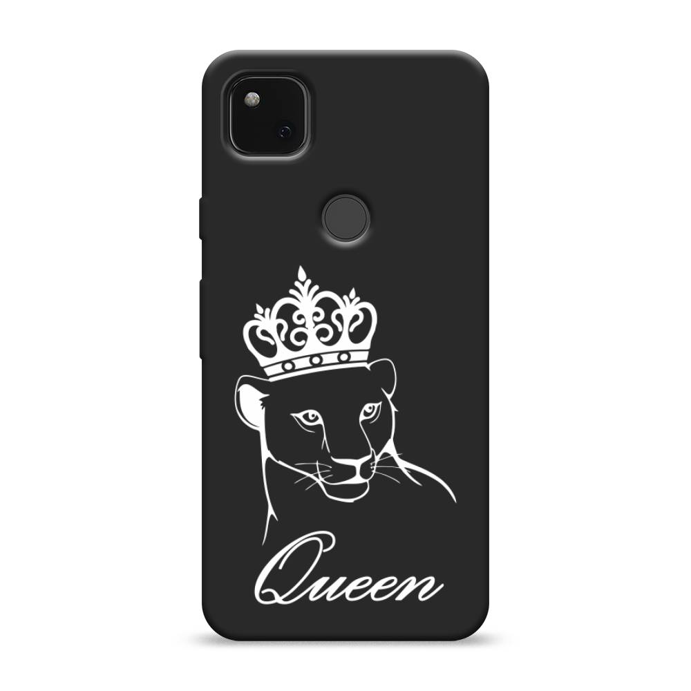 

Матовый силиконовый чехол "Львица королева" на Google Pixel 4A