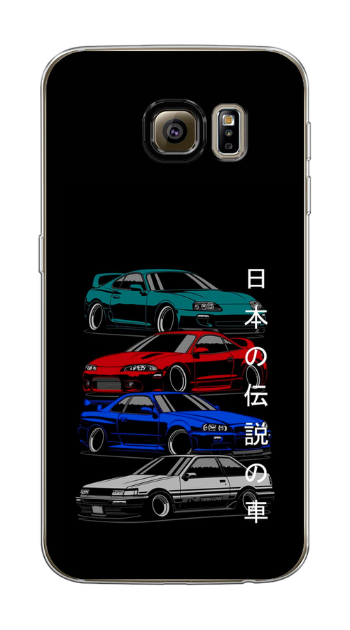 

Чехол Awog на Samsung Galaxy S6 edge "JDM Legend cars", Зеленый;красный;синий, 24450-5