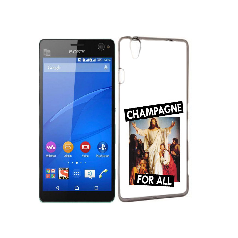 

Чехол MyPads Tocco для Sony Xperia C4 шампанское, Прозрачный, Tocco