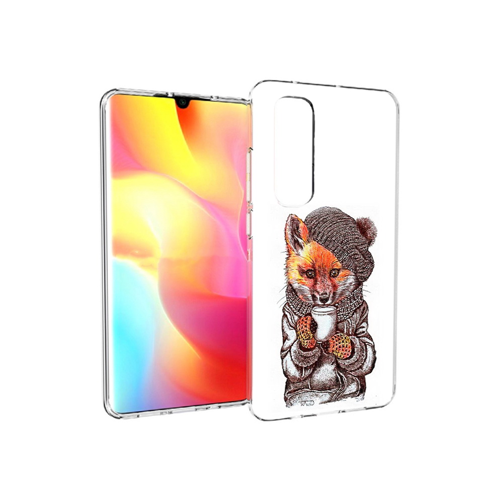 

Чехол MyPads Tocco для Xiaomi Mi Note 10 Lite лиса в шапке (PT149714.254.437), Tocco