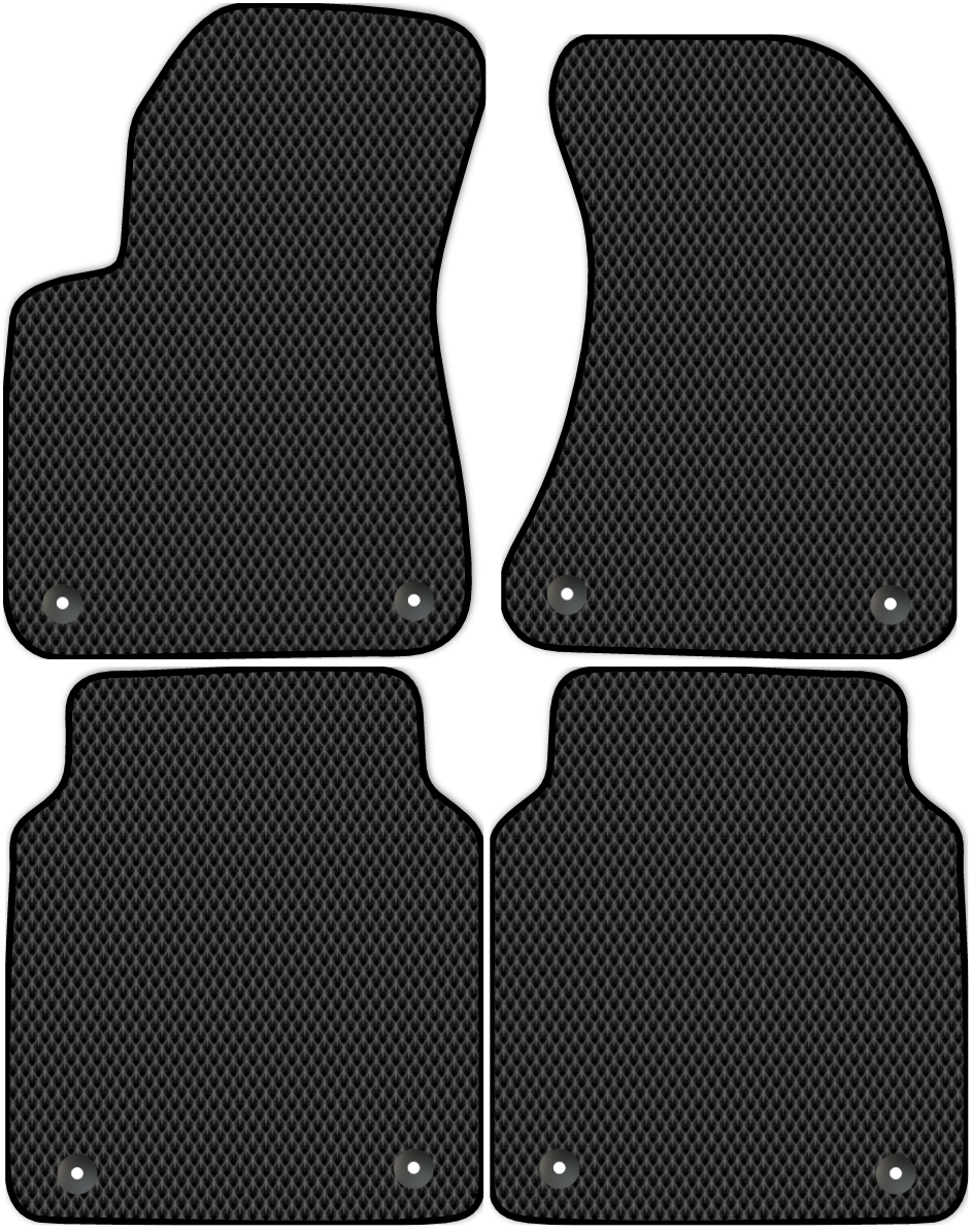 

Коврики ЭВА в салон для Audi A8 3 (D4) 2009 - 2013, 4 шт. черный, 1217-S4Y-H