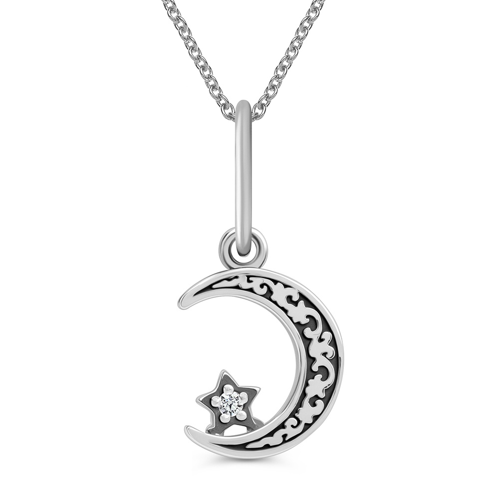 

Подвеска из серебра 585Gold 903003188, фианит, 903003188