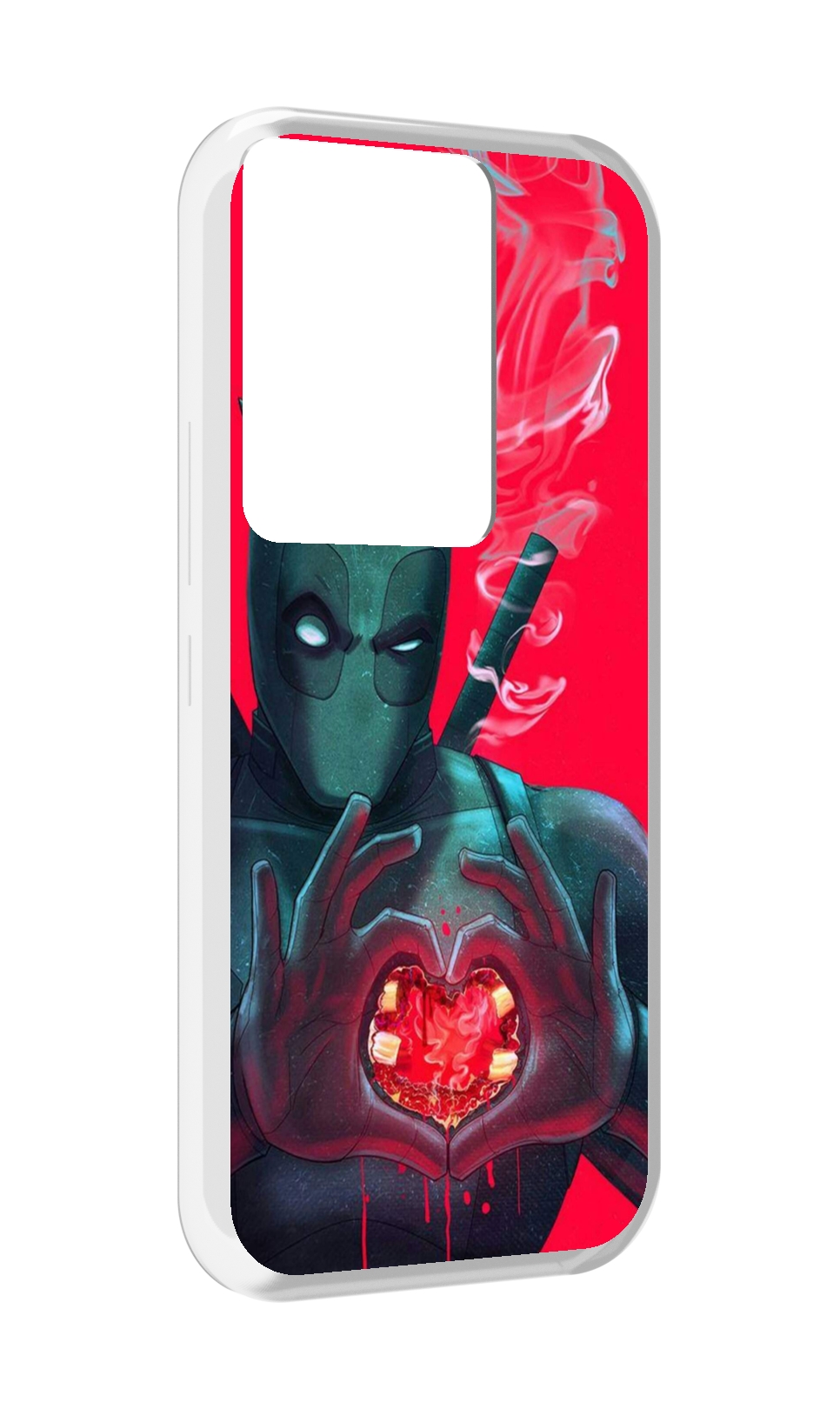 

Чехол MyPads дедпул-в-сердце для Itel Vision 3 Plus / Itel P38 Pro, Прозрачный, Tocco