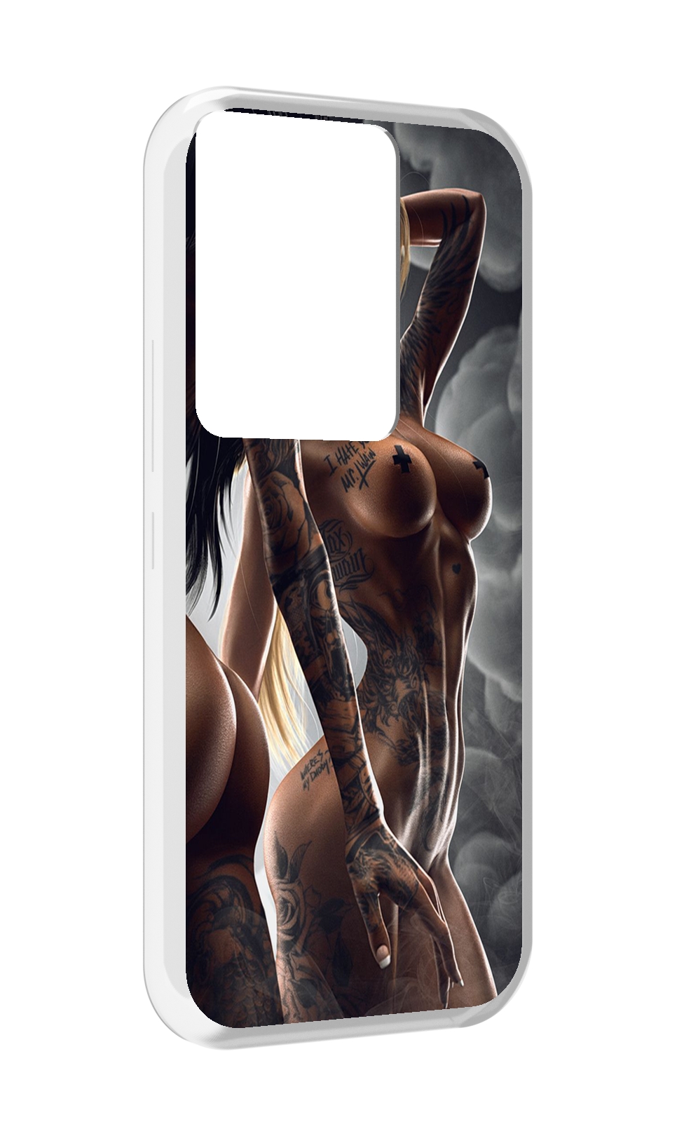 

Чехол MyPads девушки-инь-и-янь-в-татуировках для Itel Vision 3 Plus / Itel P38 Pro, Прозрачный, Tocco