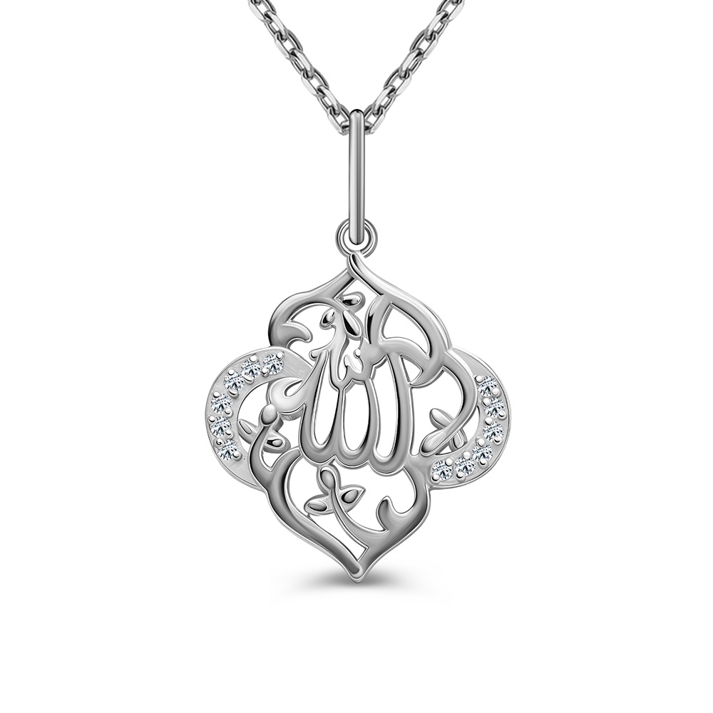 

Подвеска из серебра 585Gold 903003187, фианит, 903003187