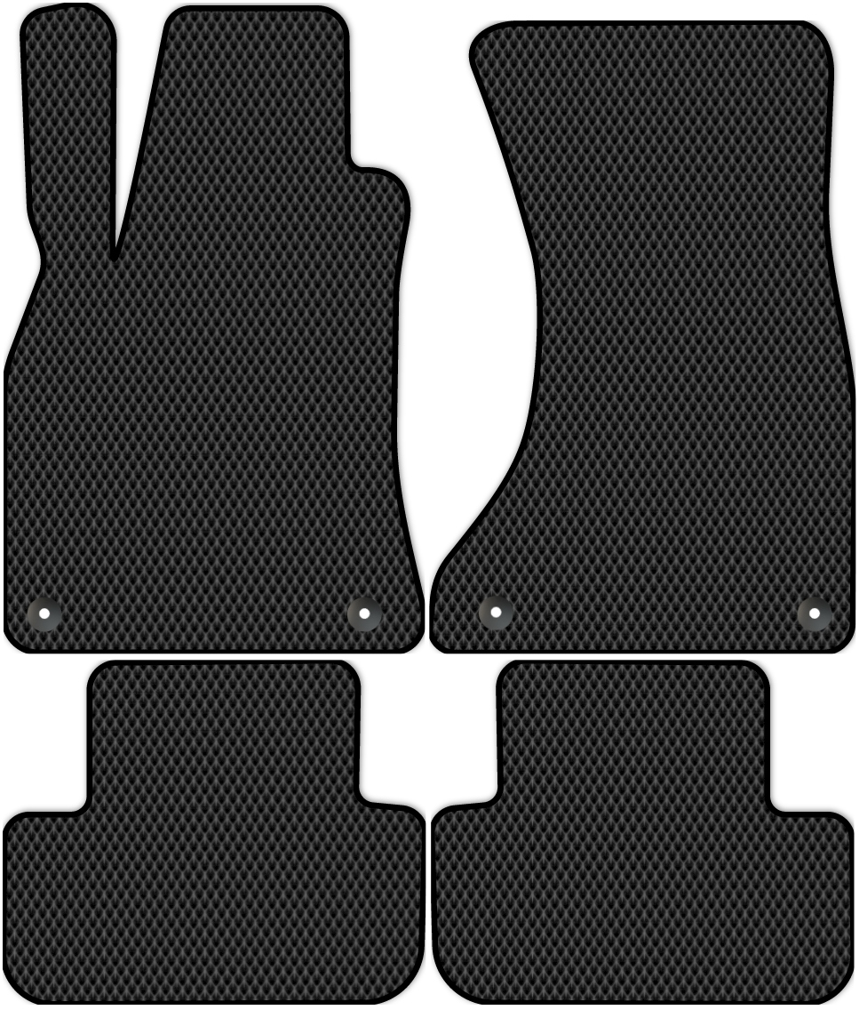 

Коврики ЭВА в салон для Audi A4 4 (8K2, 8K5) 2007 - 2015, 4 шт. черный, 1216-S4YL-H