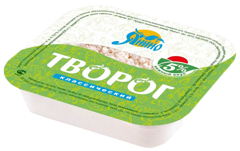 

Творог зерненый Янино Классический 5% 300 г