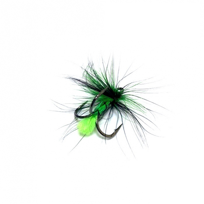 Крючки Тройные Sprut  ST-36 BC с Мушкой/Color-Black Neon Green #10 (8 / Black Neon Green,