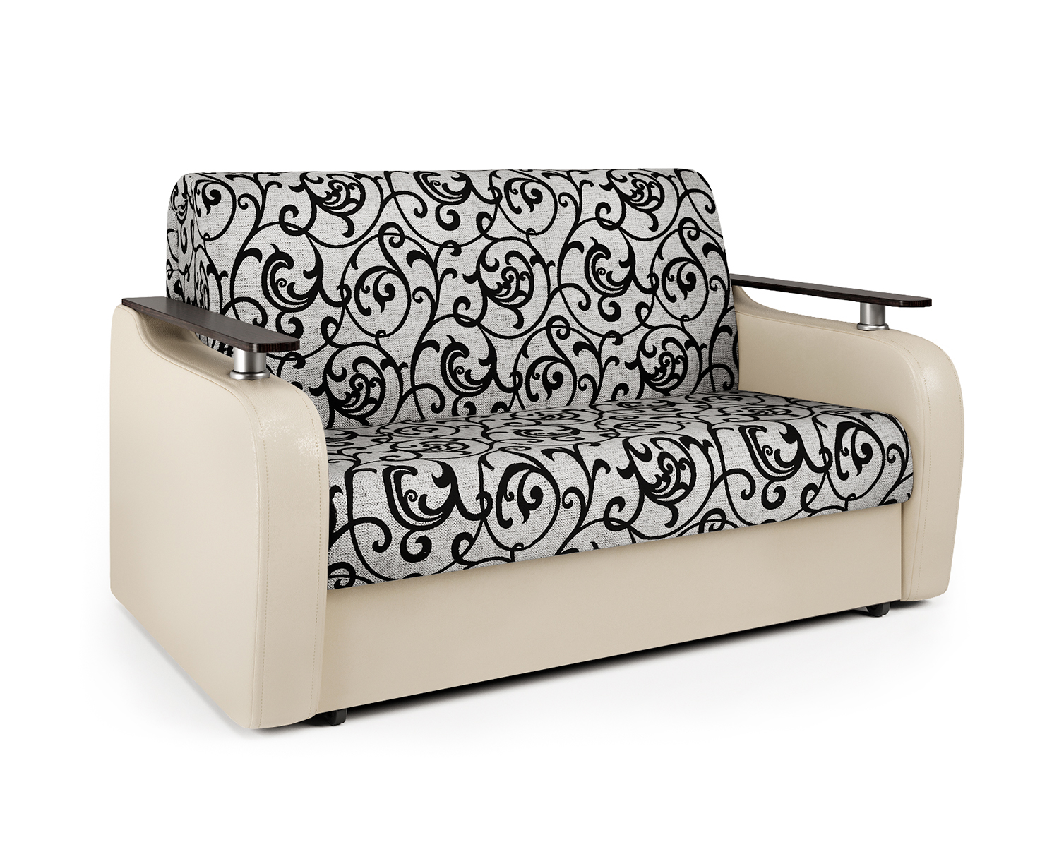 фото Диван-кровать шарм-дизайн гранд д 120, бежевый/узоры