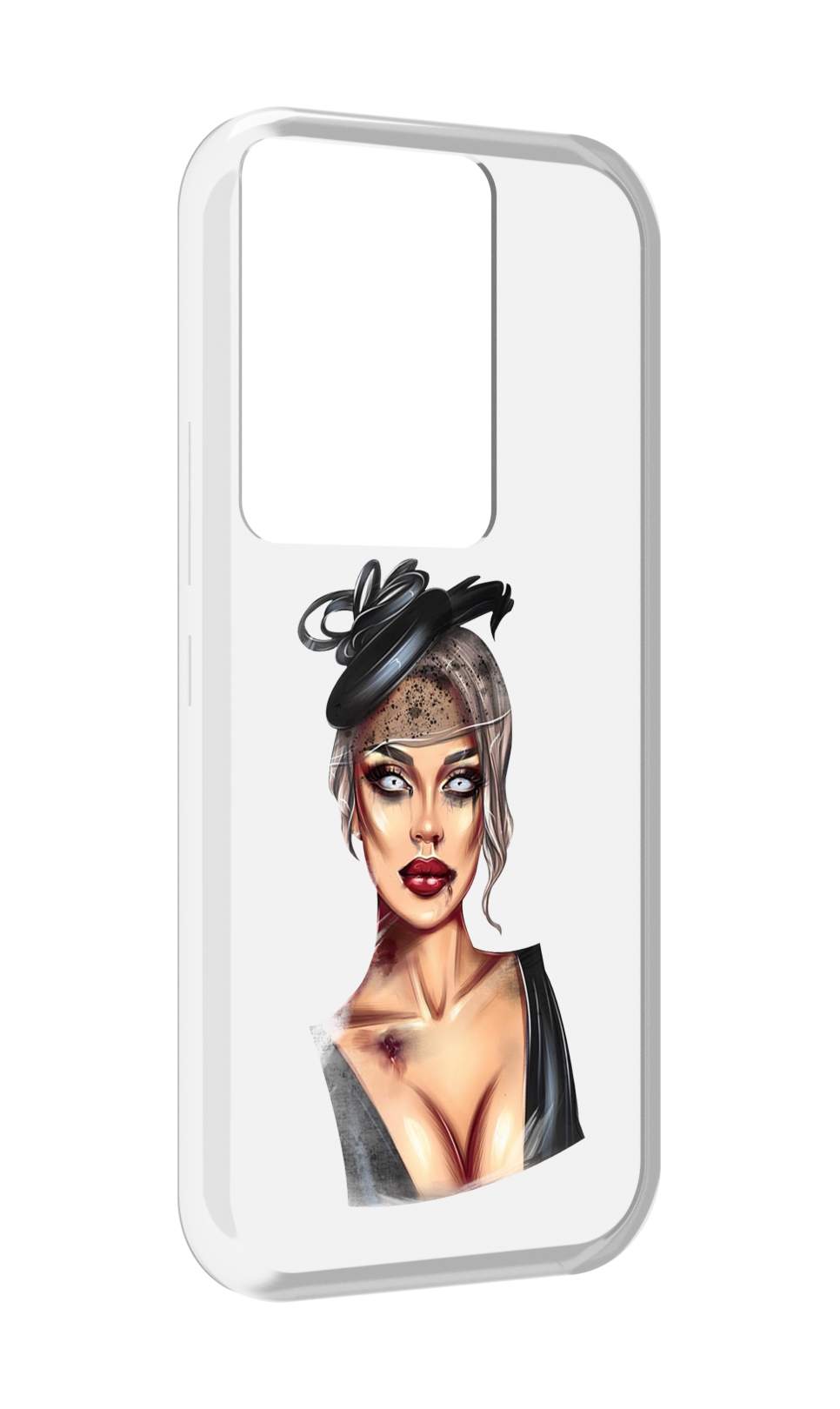 

Чехол MyPads девушка-с-линзами для Itel Vision 3 Plus / Itel P38 Pro, Прозрачный, Tocco